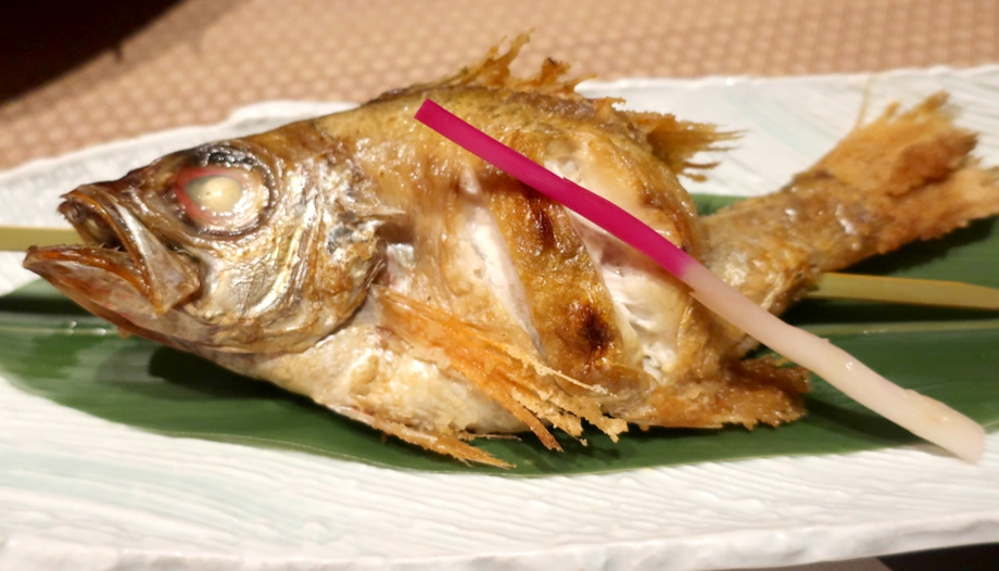 のどぐろの塩焼き